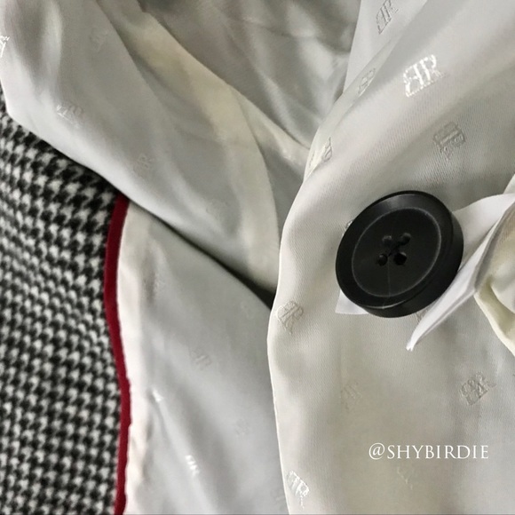 Banana Republic Collarless Houndstooth Wool Coat - Picture 7 of 15